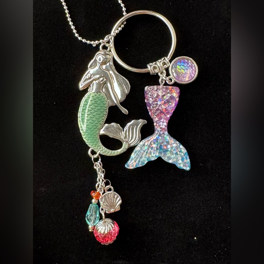 Mermaid pendant bag charm car mirror ornament  bundle of items